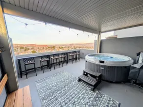 Rooftop Spa + Fire Table | Zion Views | Sleeps 10 - Image 4