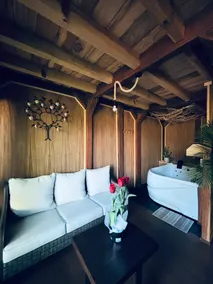 The Love Nest cabin with a Jacuzzi - Image 3
