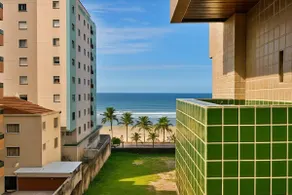 Canto do Forte | Sea view with private balcony - Image 3