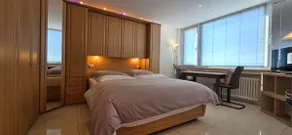 Bright room with private bathroom and market square view - Image 5