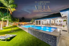 Grand Villa, Heated Pool, Spa, Games, Beach Nearby - Image 5