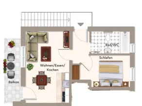 2-room apartment ”Landliebe” quiet - Image 4