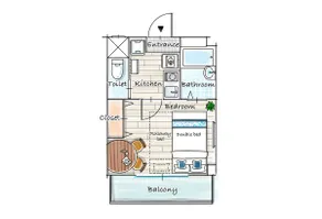 Tokyo | Secure space with auto lock | 18 sqm | 3-minute walk from nearest station | Many restaurants | Ideal for sightseeing | Long stays welcome - Image 4
