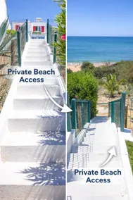 Beachfront Villa direct access beach no car needed - Image 3