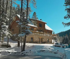 Pecos River, 3 Story Log Cabin, 12 Acres, WiFi - Image 5