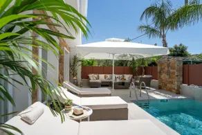 Halkidiki Luxury Palm Oasis Pool & Spa • 120m Sea - Image 5
