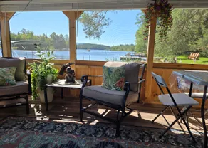 Adirondack Hideout, lakefront location and sandy shoreline - Image 3