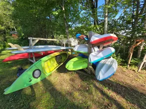 Adirondack Hideout, lakefront location and sandy shoreline - Image 5