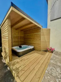 Cherry Tree & Hot Tub Cabana at Manorbier, Tenby - Image 3