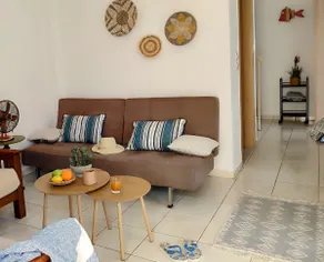 Cozy Holiday House next to Sandy BEACH, sleeps 5 ,two storey 75 m2 in Almyrida - Image 3