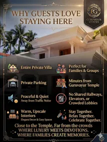 5min GuruvayurTemple-LuxuryVilla-Spacious - Image 2
