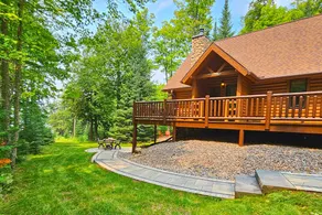 7-Acre Lakefront Log Home with Private Dock - Image 2