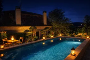 Molteni Studio – valley view, heated pool. - Image 5