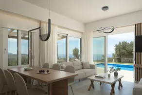 Villa Michael Triopetra Private Villa, Private Swimming Pool, Garden, Panoramic Sunset - Image 3