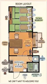 10 minutes to Namba / Direct access to the airport. New home promotion. Newly renovated cozy apartment in Showa style - Dama. - Image 2