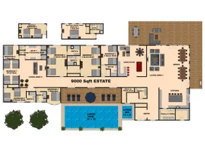 ** NEUE LISTE ** 9000 Quadratmeter Anwesen / Pool / Whirlpool / 9 Zim / 8 Badezimmer / 23 Betten / 46 Personen - Image 5