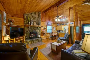 Red Fox Den | Hot Tub, Fire Pit, Creek & Pet-Friendly Broken Bow Cabin - Image 4