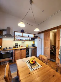 Stromovka Parkview Apartment • Balcony & Workspace - Image 5