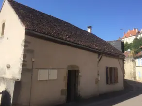 Secluded cottage on a river below a medieval town - Image 2