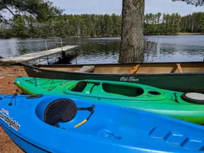 Lakefront Log Cabin w/Loft, Kayaks, Canoe, EV - Image 4