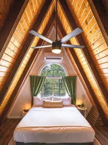 Cozy A-Frame Cabin, Cedar Hot Tub + Stargazing Net - Image 4