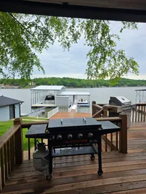 Rare level lot with boat launch on site. Wood burning fireplace. Dog friendly. - Image 4