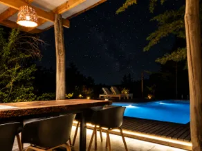 Mountain retreat, gazebo, and swimming pool. - Image 3