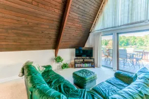 A-frame 2BR with lake views, dock, spacious deck - Image 4