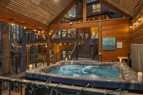 Epic Family Cabin with 75ft+ of Slides | 78ft of Rope Bridges | ATV Trls | Views - Image 3
