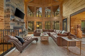 Epic Family Cabin with 75ft+ of Slides | 78ft of Rope Bridges | ATV Trls | Views - Image 2