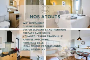 99B • Bright 2-bedroom apartment for 4 people near Lille - Image 2