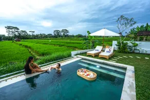 2 BR Villa with open view of rice paddies & sunset - Image 3