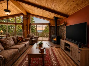 The Sunset River View- hot tub, fireplace Romantic - Image 2