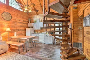 Broken Bow Log Cabin w/ Fire Pit, Pond, & Deck! - Image 5