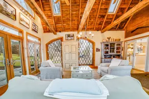 Rustic 3BR | Fireplace | Deck | Firepit | W/D - Image 2