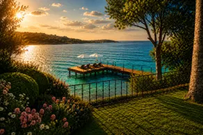 Seafront Estate with Private Pier, Pool & Hammam - Image 2
