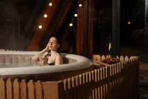 a.frame.dream jacuzzi in the yard - Image 2