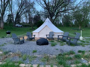 Designer Cabin with Star Gazing Bell Tent - Image 2
