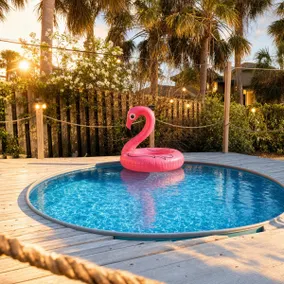Pet Friendly Bohemian Beach Bungalow w/Cowboy Pool - Image 2