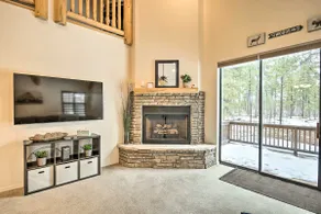 Deck & Game Room: Spacious Pinetop Cabin! - Image 5