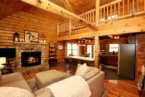 5 BR log cabin - Hot Tub - 40 private acres - Hiking trails - Image 2