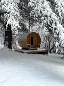 Cozy cabin in the woods on Big Trade Lake with Sauna and All Natural Cold Plunge - Image 5