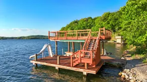 Private beach & 2-level dock: Sunsets on Bass Cove - Image 5