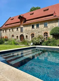 Historic granary with pool in the Selke Valley, Na - Image 2