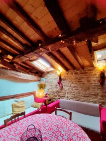 The yellow cottage, made of stone and wood - Image 3