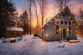 Nature cabin | fire pit, fireplace, yard + privacy - Image 2