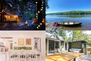 Boutique Cabin w/ Lake Access, Canoe, SUPs, Inner Tubes, BBQ, Fire Pit, Fireplace—Renovated & Chic - Image 1