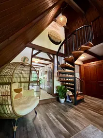Elkhart A-Frame, Wooded Retreat near Road America - Image 5