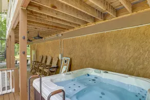 Riverfront Lake Lure Lodge w/ Fire Pit & Hot Tub! - Image 4