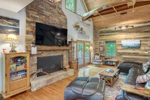 Riverfront Lake Lure Lodge w/ Fire Pit & Hot Tub! - Image 5